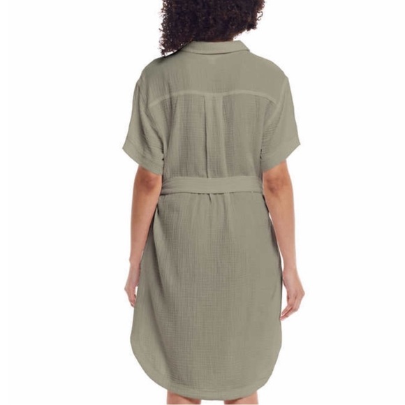 Weatherproof Vintage Women’s Gauze Dress Size:M Green NWT) - Picture 2 of 6